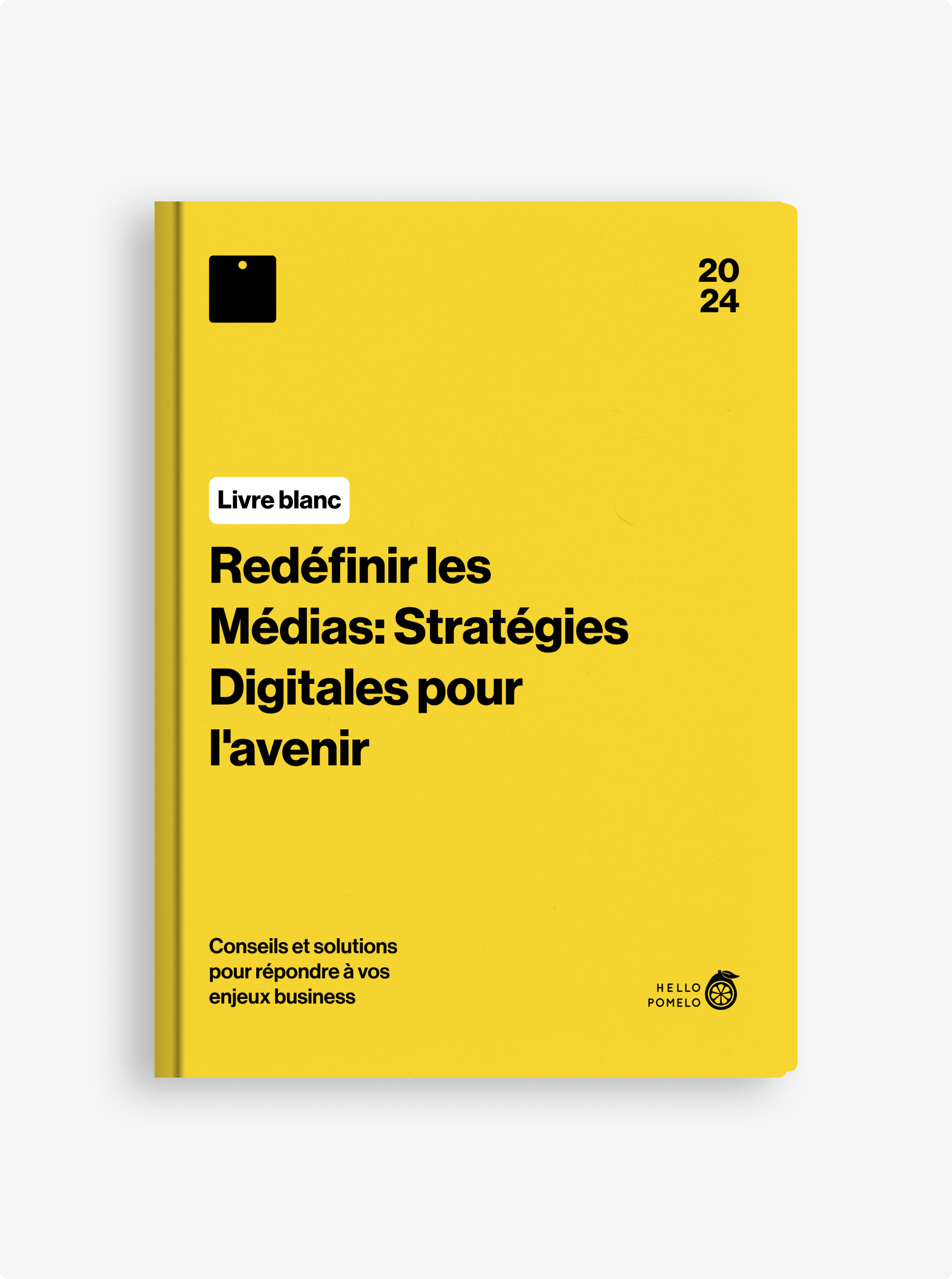 page de couverture du livre blanc "Redéfinir les médias : Stratégies Digitales pour l'avenir"